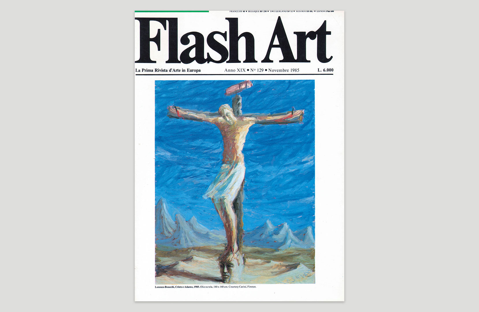 Franco Rella, L’avventura della forma. Per Lorenzo Bonechi, in «Flash Art», edizione italiana, n. 129, novembre 1985, pp. 14-18
