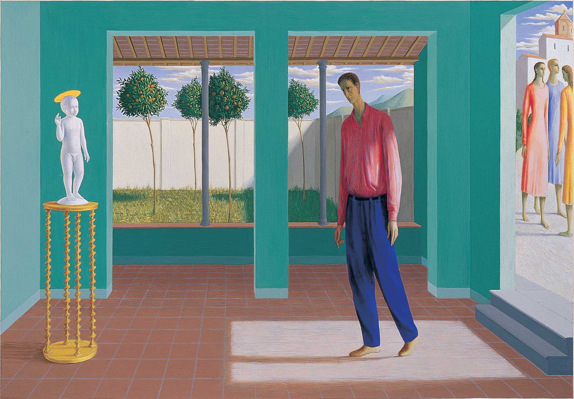 Lorenzo Bonechi 1994 La via di Damasco tempera su carta 57x76 courtesy Archivio Lorenzo Bonechi